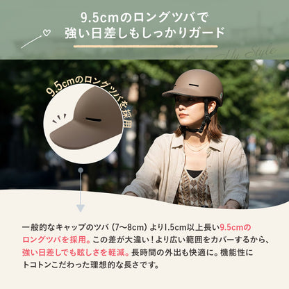 【SG認証】【無料返品交換】SGマーク sopota 自転車 ヘルメット 大人用 キャップ型 帽子型 / M 53-57cm / L 55-60cm / 自転車用 通勤 通学 女性 レディース メンズ ソポタ SOP-AH