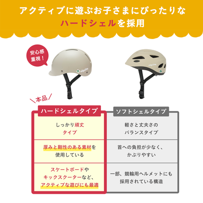 【SG規格】【無料返品交換】söpöta 自転車 ヘルメット ハードシェル 子供 Sサイズ 49-54cm / 3～8歳 Mサイズ 52-57cm / SOP-HCH