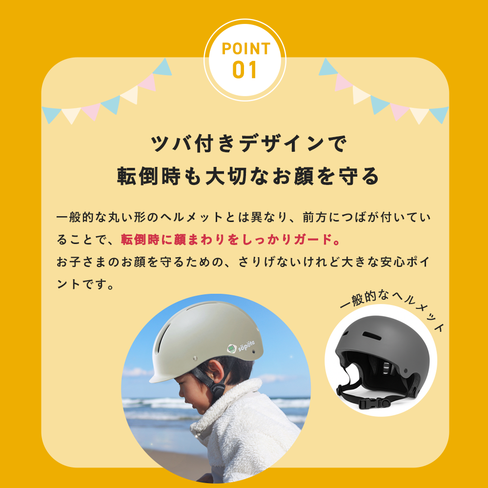 【SG規格】【無料返品交換】söpöta 自転車 ヘルメット ハードシェル 子供 Sサイズ 49-54cm / 3～8歳 Mサイズ 52-57cm / SOP-HCH